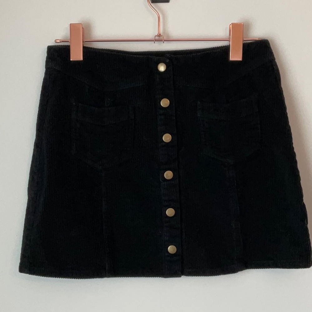 Corduroy miniskirt